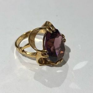 Antique amethyst ring sz 7